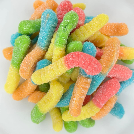 Neon Gummy Worms image 0